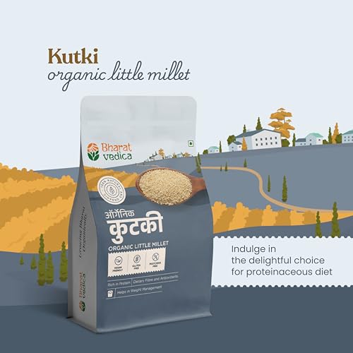 Image of Bharat Vedica Organic Kutki (Little) Millet | 100% Natural & Gluten-Free | Rich in Fibre & Protein | Vegan-Friendly | 1 kg