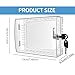 Large Clear Thermostat Lock Box With Key Set Lockable Guard Covers For Home Office Wall Mounted Thermostats Protector