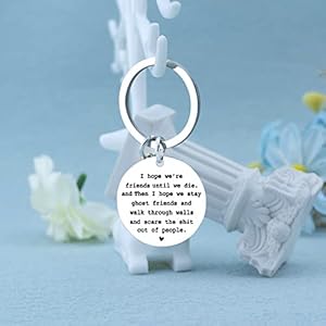igvean Best Friend Keychains Long Distance Friendship Gifts for Women Friends Funny Birthday Gift for Friends Christmas Halloween Gifts for Friend Classmates