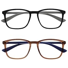 QUALITY & STYLE: Opulize reading glasses offer incredible value whilst at the same time focusing on contemporary design. These classic lightweight large rectangular matt frames have been developed with comfort in mind. Available in 5 new vibrant colo...