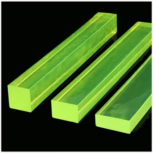 Purzen Polyurethane PU Square Rod Anti-Vibration Shock Absorbing Strip Industrial Elastic Rubber Bar for Machine Pads DIY Gasket Applications,10mmx20mmx500mm（2pcs）