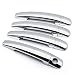 Copertura della maniglia della porta Argento Abs Auto Picc copertura dell' automobile misura for il Peugeot 206 207 208 307 308 406 407 2006 3008 Protective Car Styling 8pz Adesivo per maniglia per p