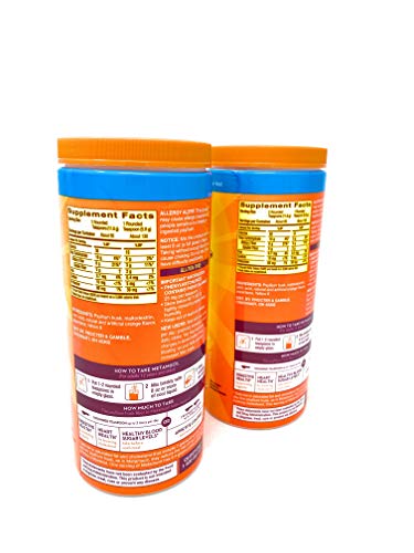 Image of Metamucil Sugar Free Fiber Supplement, Orange Smooth 260 Servings