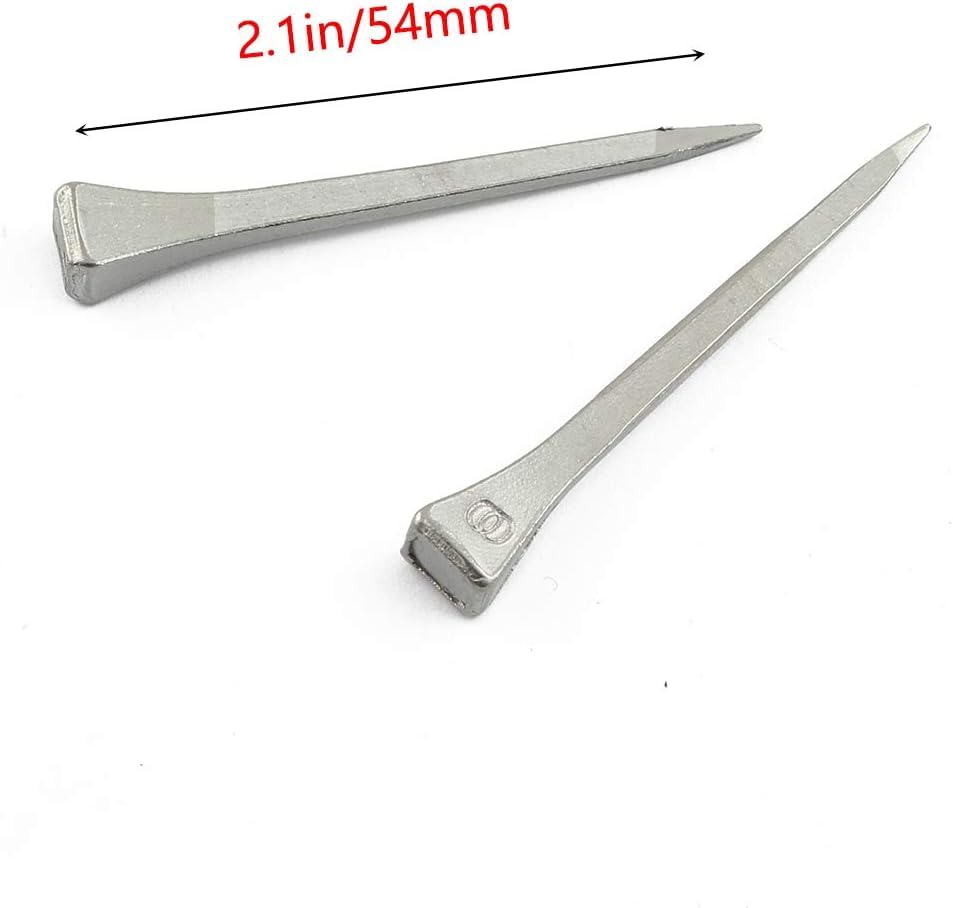 Image of 50pcs Steel 2.1 Inch E6 Horseshoe Nail Stainless Steel Horseshoe Tools for Horse Training Equestrian Sports