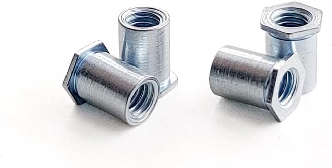 SO-M4 bottom hole 6.0 carbon steel galvanized through hole pressure riveting nut column 4/5/6/7~12/13/14/15/16 - (Thread Diameter: SO-M4(100PCS), Length: 16mm)