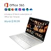 HP 15.6 Everyday Laptop, AMD Efficient Dual-Core Processor, 16GB RAM, 256GB SSD, USB-C, SD Card Reader, HDMI, Wi-Fi & Bluetooth, Long Battery Life, Windows 11 with 1 Year Microsoft 365, Gold
