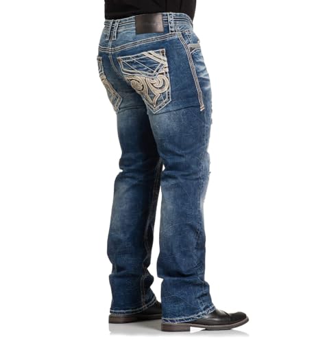 Affliction Men's Denim Jean Blake Bouder Inseam 34"2