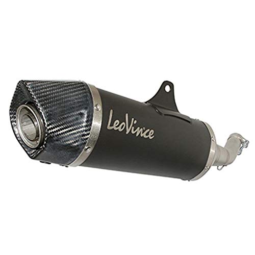  LEOVINCE Pot MAXISCOOTER SBK Nero pour Yamaha 125 Xmax 2006>2012-MBK 125 SKYCRUISER 2006>2012 (COUPELLE Carbone) (Ref 14023) (Homologue CE)