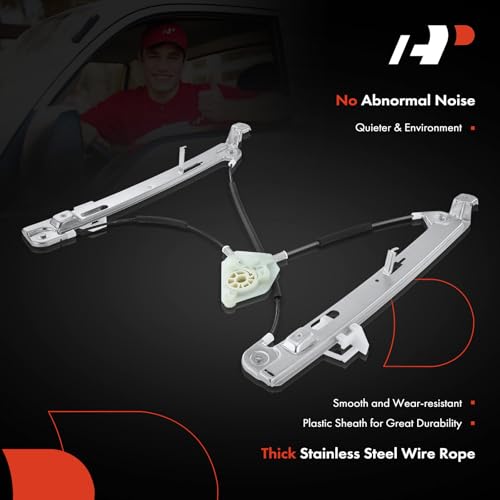 A-Premium Manual Power Window Regulator Compatible with Jeep Patriot 2007-2017 Front Right Passenger Side by A-premium - Image 4