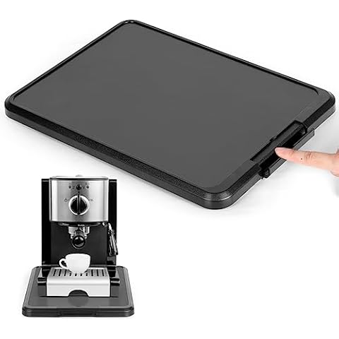 VIGIND Appliance Sliding Tray, Kitchen Coffee Maker Sliding Caddy with Rolling Wheels for Countertop Coffee Maker Kitchen Aid Mixer Blenders and Air Fryer(16.1"W x11.8"D) Cover