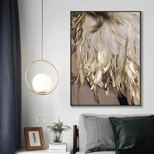 Toile salon style nordique pour illuminer un mur blanc vide