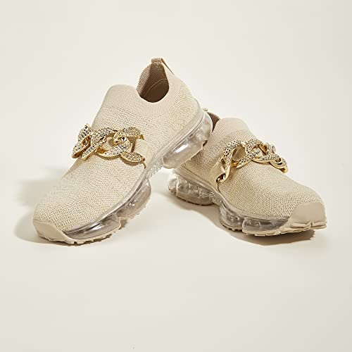 Image of LUCKY STEP Women Air Cushion Fashion Sneakers Breathable Casual Comfortable Lightweight Walking Shoes