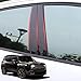 8 Piezas Coche PVC Ventana Pilar Embellecedor Pegatina para Jeep Renegade 2015 2020 Medio BC Columna Pegatinas Accesorios Externos