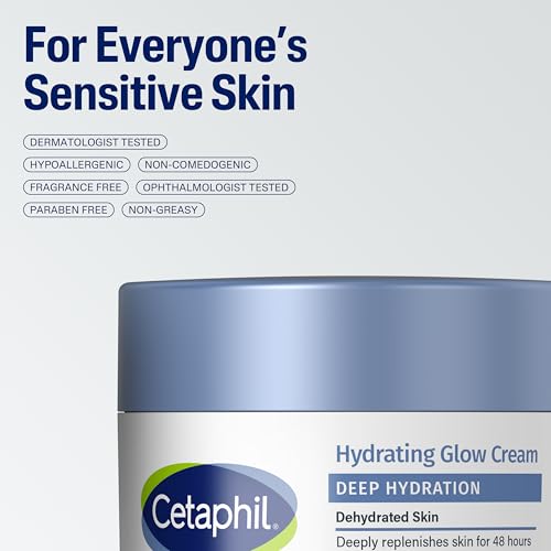 Cetaphil Deep Hydration Face Cream, Dry, Sensitive Skin Care, 1.7oz - image 6