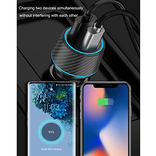 Weboyo 25W Super Fast Charger Type C Wall/Car Charger Combo Kit For Samsung Galaxy S24 S23 S22 S21 Ultra Plus A53 A52 A14 A15 A25 A42 A32 Xcover 7 6 Iphone 1615 Pro Max Pixel 8 7 6A Moto Lg Usb C Cable thumb #6