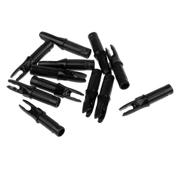 ATORSE 3x12 Pieces Plastic Archery Arrow Nocks for Arrows ID 6.2mm Black- Sporting Goods- Outdoor Sports- Archery- Arrows & Parts- Nocks-image-5