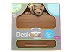Deskeez Lap Desk with Plush Stuffed Bear Attached, Brown