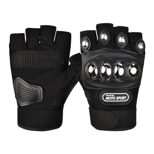 Smbcgdm 1 Paar Training Handschuhe Hände Schutz Edelstahl Shell Hard Shell Fitness Kampf Handschuhe Radfahren Liefert Schwarz One Size