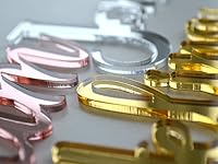 Individueller Schriftzug I Namensschild I Türschild aus Acryl Spiegelacryl I Geschenkidee l in verschiedenen Farben. – Ansicht 4