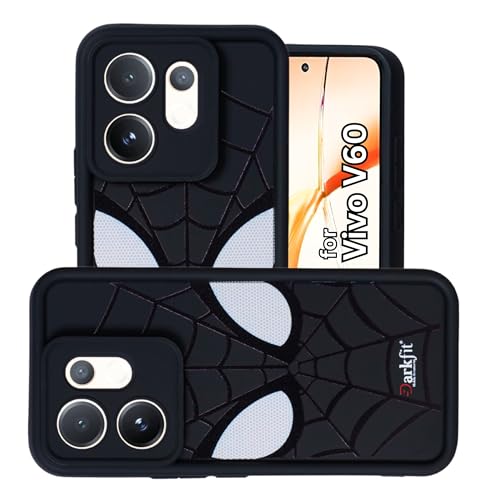 Image of DARKFIT Back Case Cover Compatible for Vivo V60 | Silicone Case | Camera & Body Protection| Shock Proof | for Vivo V60 | Color Black