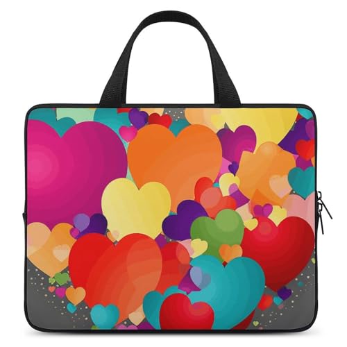 Sac pour ordinateur portable Graphics Love Hearts idéal pour vos trajets urbains et le bureau