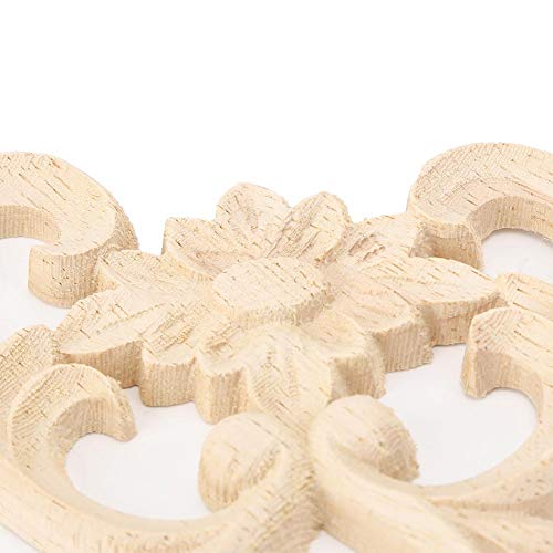 4 pezzi di legno intagliato applique angolo