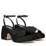 Circus NY by Sam Edelman Women's Isadora Heeled Sandal, Black Satin, 9.5