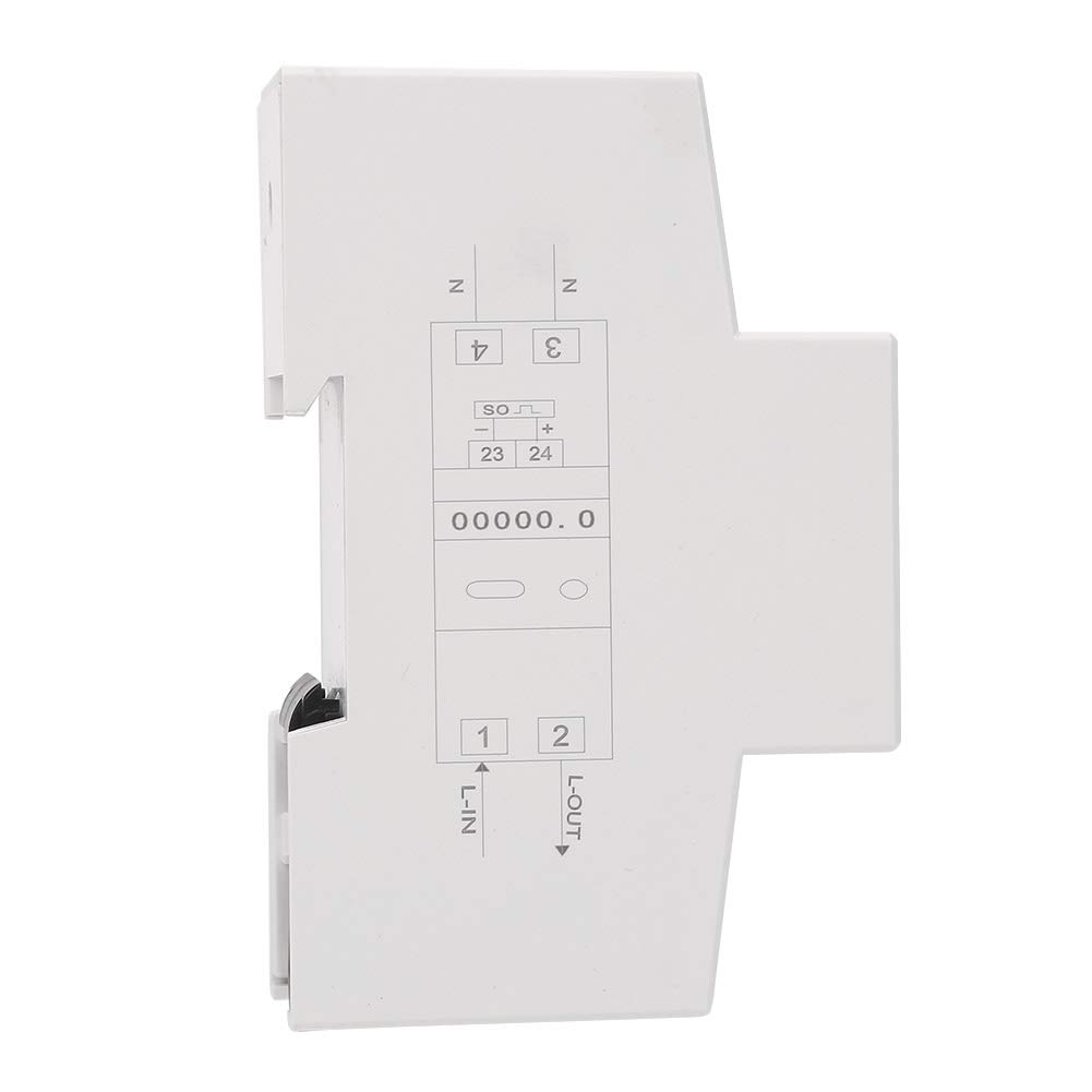 220V Digitale 1 Fase 2 Fili Conta Chilowatt Conta Kw Analogico 2P Su Guida Din Contatore Elettrico Contatore Elettronico Kwh