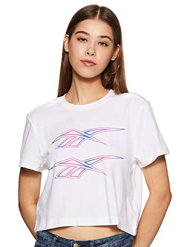 Image of Reebok Women's Graphic Regular Fit Sports T-Shirt