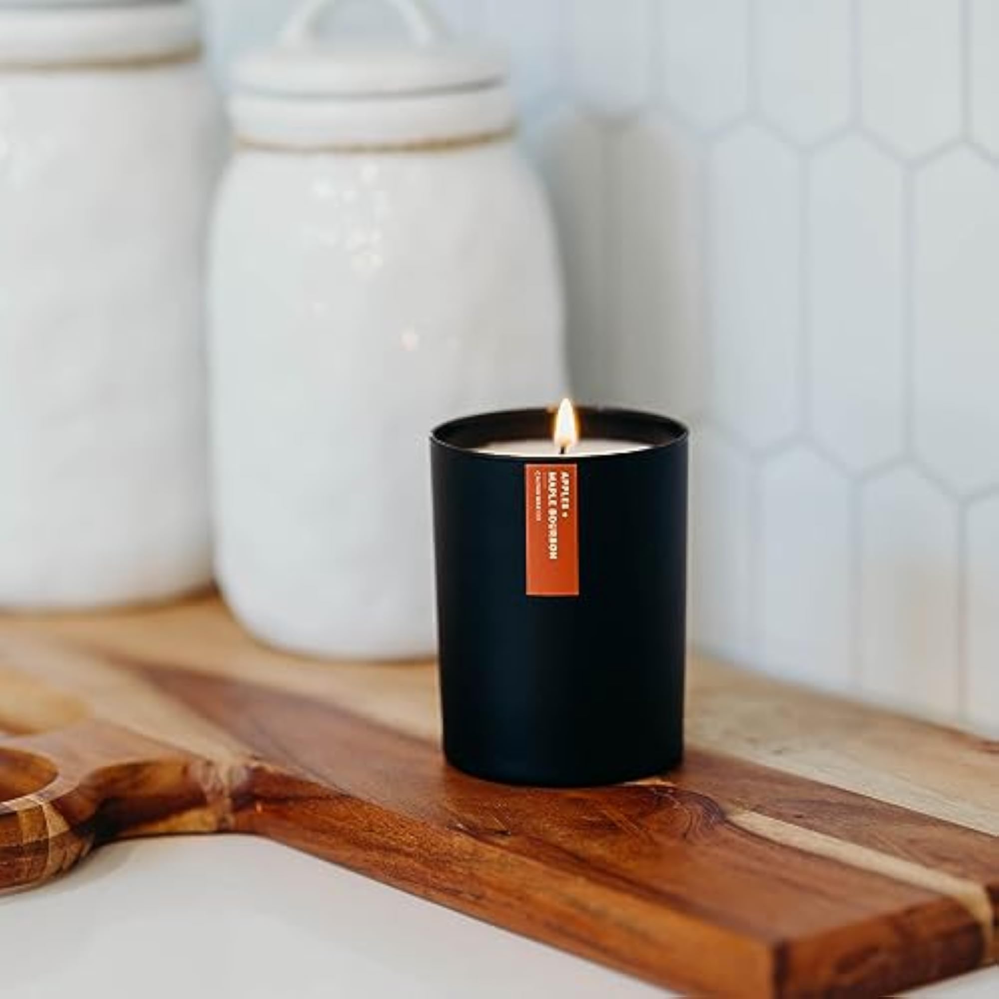 Apples & Maple Bourbon Scented Candle, 75 Hour Burn