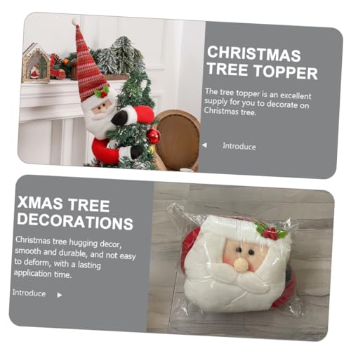 Estrella punta del árbol de Navidad para decorar el hogar en estas fiestas 8