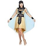 shoperama Ägyptische Herrscherin Damen Kostüm Cleopatra Kleopatra Ägypterin Pharaonin Königin, Größe:L