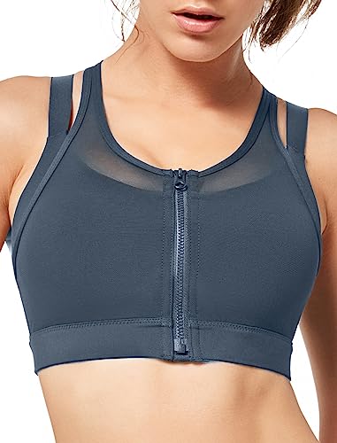 Sujetador deportivo para fitness y running con cómodo cierre frontal para mujer