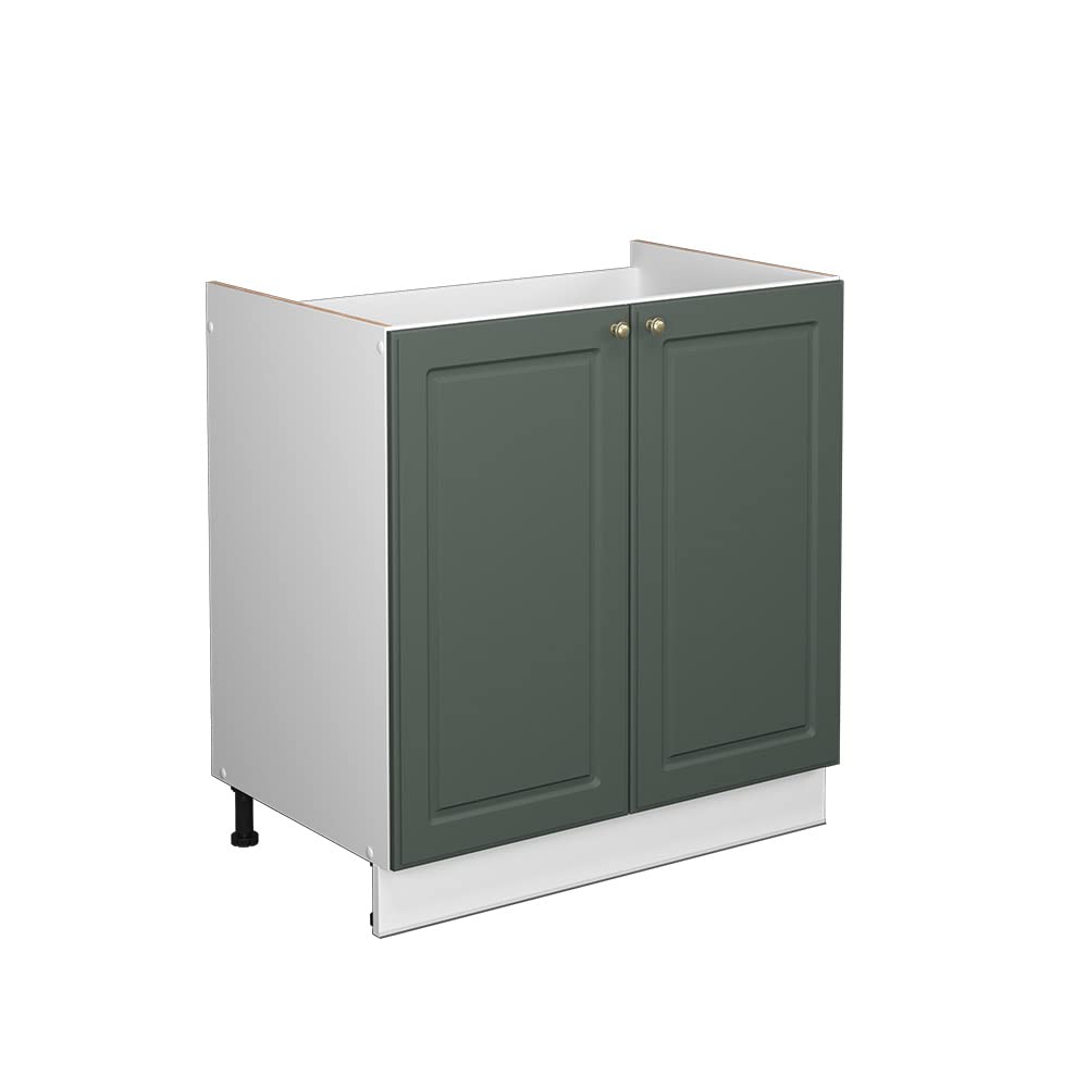 Vicco Sink base cabinet Fame-Line, Green-Gold Country House, 80 cm — image 1