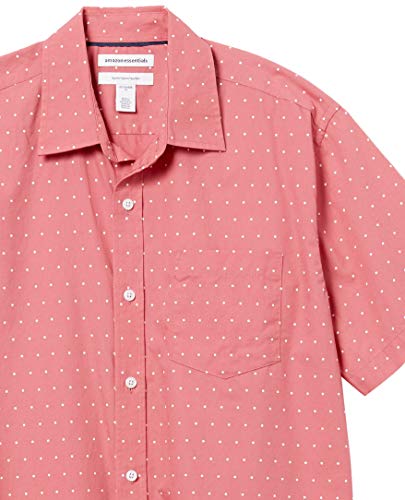Image of Amazon Essentials Men's Regular-Fit Short-Sleeve Poplin Shirt, Collared, Washed