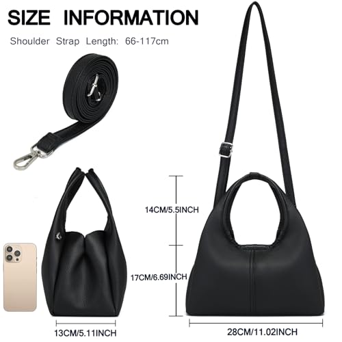 Image of MYHOZEE Crossbody Purses for Women, Leather Handbags Designer Shoulder Tote Bag Ladies Satchel Bags
