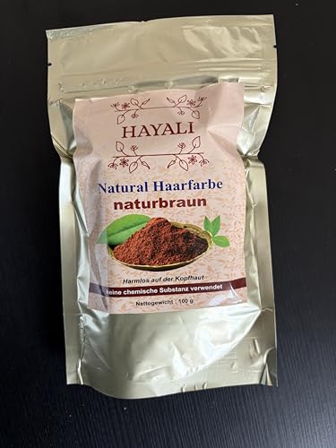 HAYALI Tinte para el cabello natural en polvo, 100% natural, antiedad y cuidado del cuero cabelludo