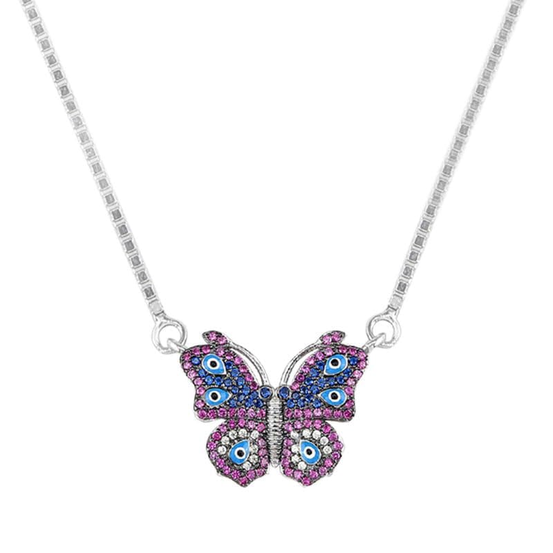 Image of Miss Highness 925 Sterling Pure Silver Pendants Necklace for Women & Girls, Butterfly Pendants, Minimal Jewellery with Authenticity Certificate, Birthday, Anniversary, Gift for Wife and Girlfriend