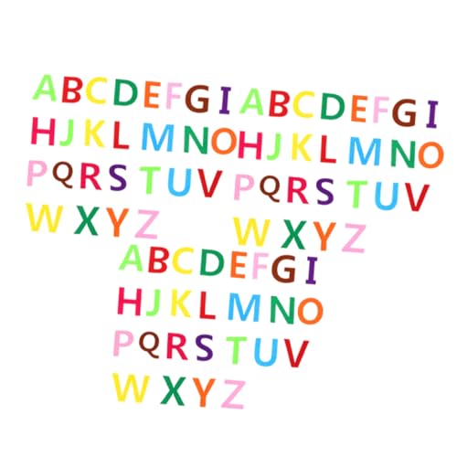 ORFOFE - ORFOFE Lettres en Feutre sans Tige Fournitures De Fête Jouets pour Enfants Kit Dartisanat Décoration Dalphabet Non Adhésive Polyvalent pour Activités Créatives Couleur Aléatoire