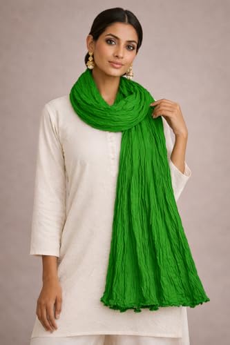 Image of Cotton Plain Solid Color Dupatta Soft Lightweight Dupatta for Women