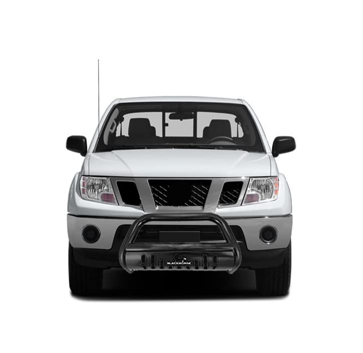 Image of Black Horse Bull Bar Skid Plate Black Compatible with 2005-2021 Nissan Frontier|2005-2007 Nissan Pathfinder|2005-2015 Nissan Xterra-CBB-NIB4201SP