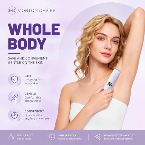 Image of Face Mini Hair Remover, Electric Facial Hair Remover for Women, Quick, Instant, Gentle, Painless, Smooth Skin, Glow On-The-Go, with Smartlight, for Upper Lips, Chin, Cheeks, Peach Fuzz (White)