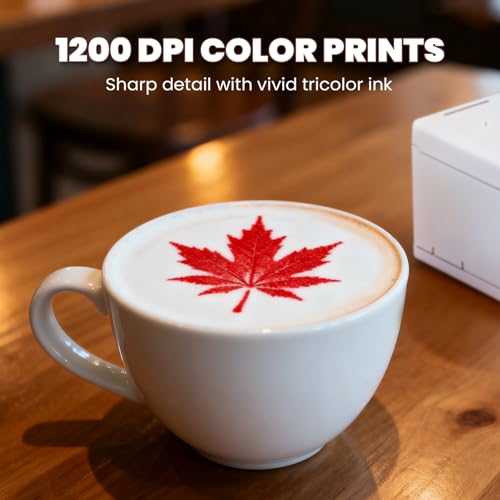 Mxmoonant Colorful Coffee Printer, Handheld Printing Custom Text Pattern DIY Image for Coffee, Cake Cookie