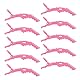 ZEVONDA Krokodil Clips Haarspangen - Professionelle Krokodil Haarschnitt Clips Styling Haarspangen Klemme mit rutschfestem Griff und breiten Zähnen, Rosa(10PCS)