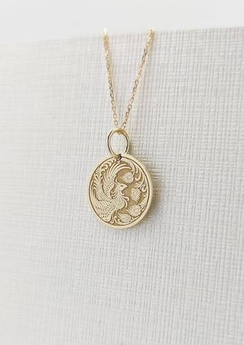 Breloque phénix avec chaîne en argent à offrir pour un moment unique