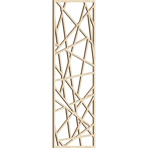 Image of 21 3 /8 inchW x 54 3 /8 inchH x 3 /8 inchT Conway Decorative Fretwork Wood Wall Panels, Birch