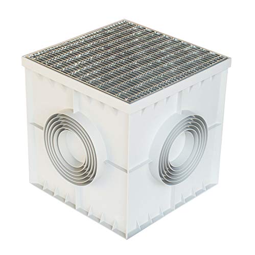 Preisvergleich Produktbild Revisionsschacht 40 x 40 x 40cm mit Boden Gitterrost verzinkt