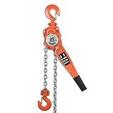 Verzinkte Kette 1.5M: Die Kette mit 1,5T Hubkraft und 1,5m Länge besitzt genug starke Spannung und Intensität, um Verformungen zu verursachen. Die Handkette aus Edelstahl hat eine hohe Korrosions- und Verschleißfestigkeit.