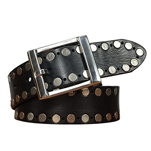 Studded Waist Beltround Rivet Belt Metal Punk Rock Belt Gothic Clothing Accessories Unisex Fashion Wear