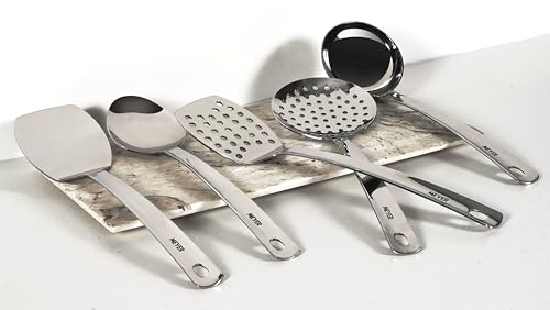 Image of Meyer Stainless Steel Ladle | Kitchen Tools | Soup Ladle | Dosa Making Tools | Steel Ladle for Seving /Cooking All Types of Gravies /Dal /Curries, 30cm